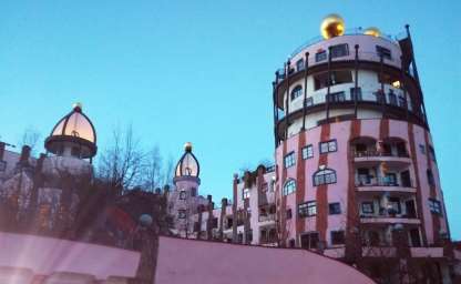 Das Hundertwasserhaus / die Grüne Zitadelle in Magdeburg