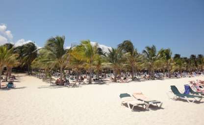 Strand am RIU Tequila Hotel in Playa del Carmen - Playacar