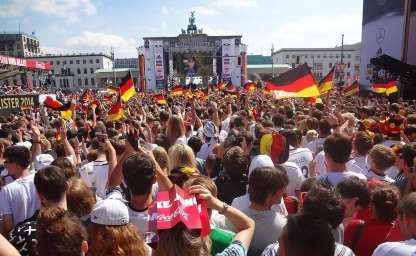 Fanmeile in Berlin zur Fußball Weltmeisterschaft 2014
