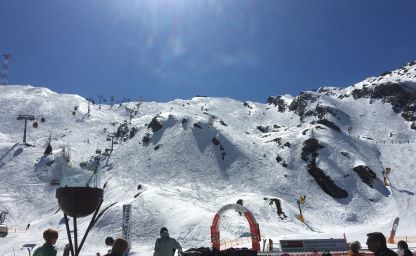 Blick auf das Skigebiet Kitzsteinhorn