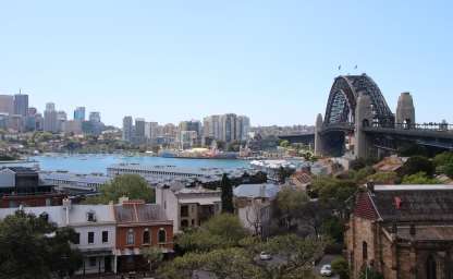 Hafen und Harbour Bridge in Sydney